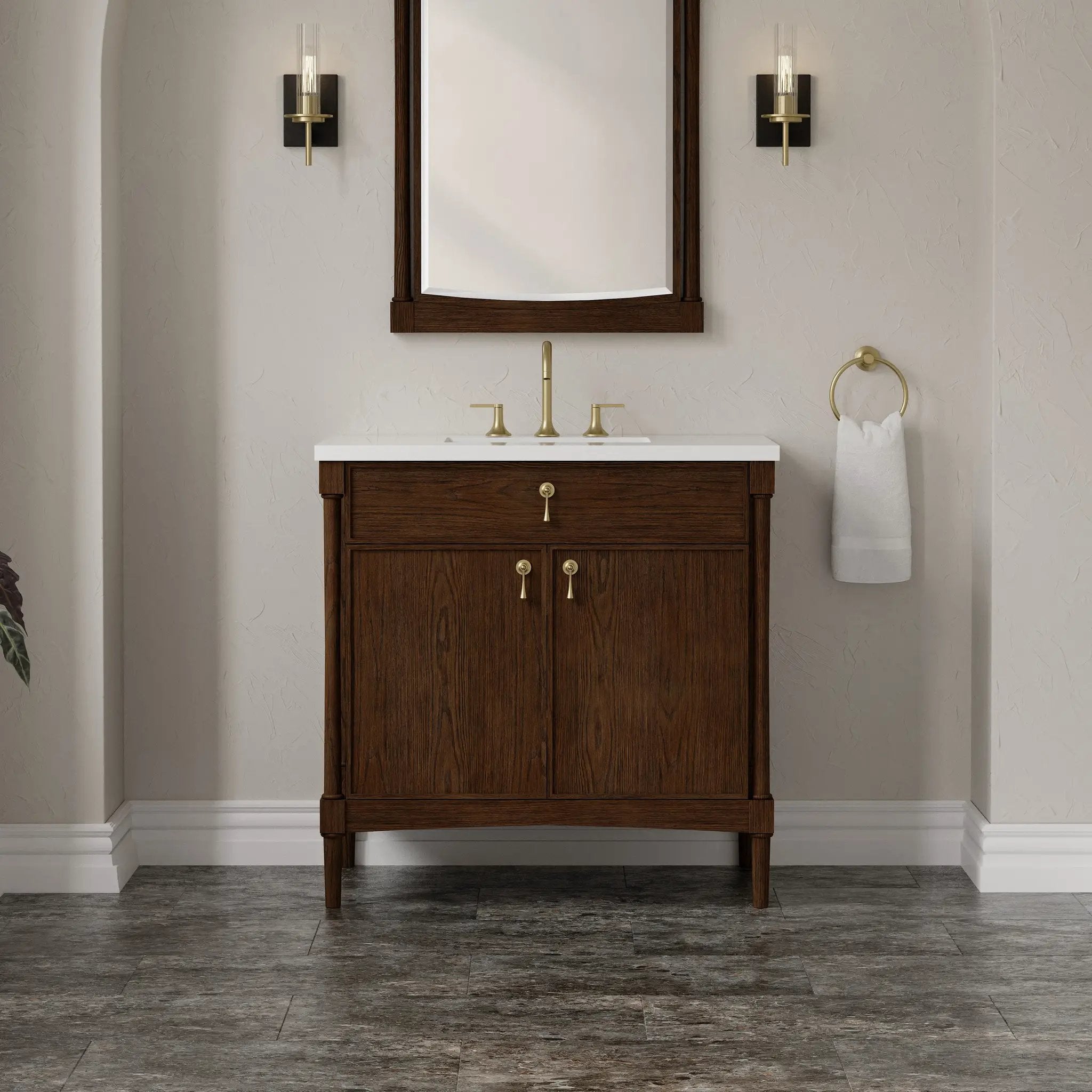sable oak vanity