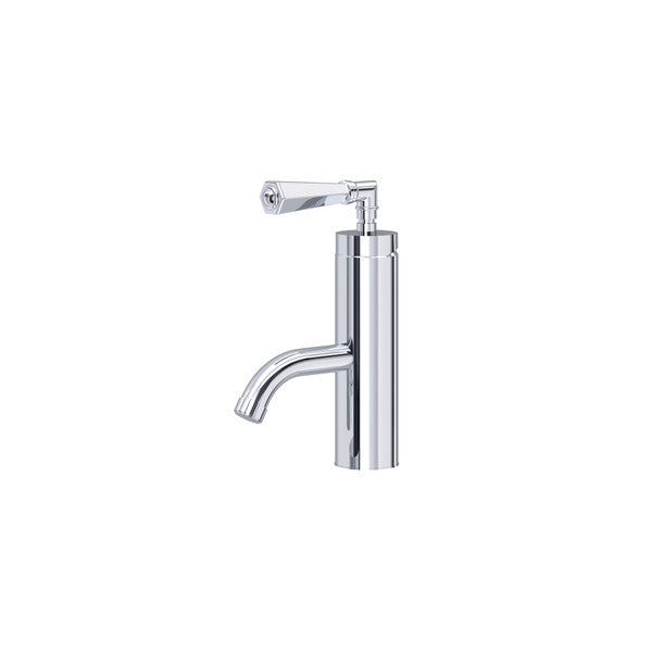 polished chrome bathroom faucet
