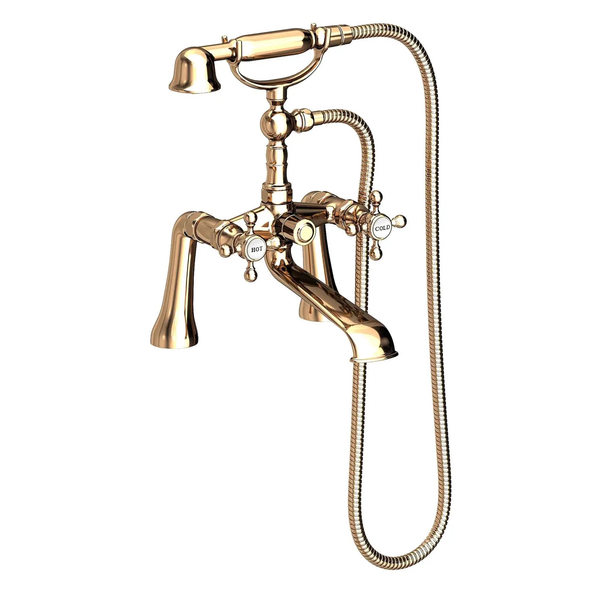 Newport Brass Astor Exposed Tub & Hand Shower Set - Deck Mount by Newport Brass