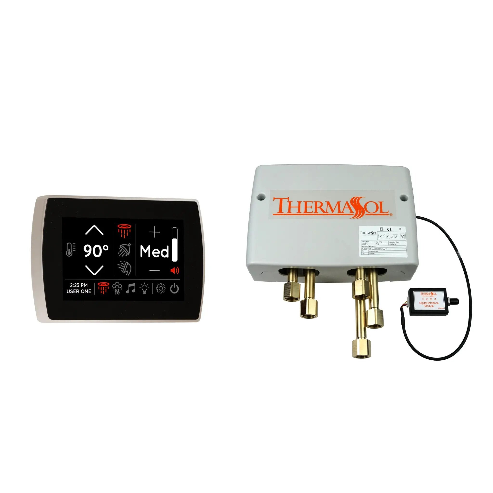 Thermasol Digital Shower Package with Flushmount SignaTouch by Thermasol