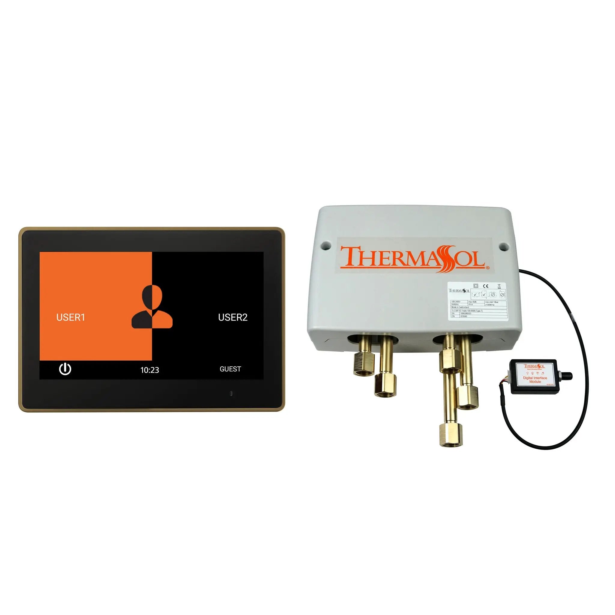 Thermasol Digital Shower Package with 10" ThermaTouch Trim Upgraded by Thermasol