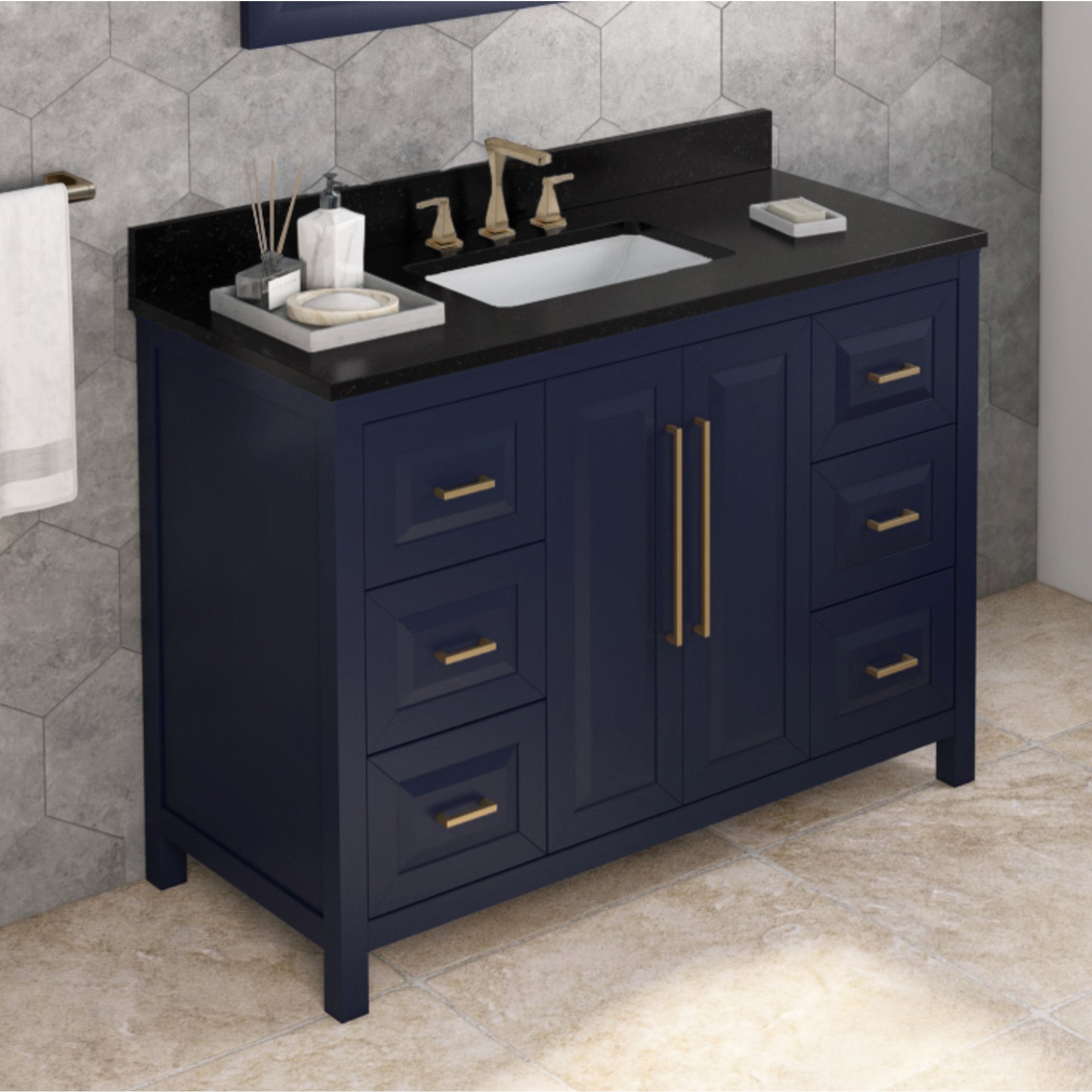 Jeffrey Alexander 48" Cade Vanity Set