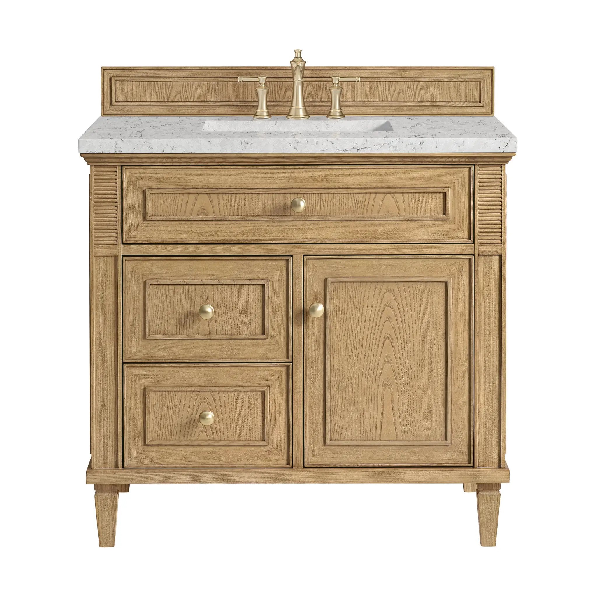 James Martin Lorelai 36" Single Vanity Set - Light Natural Oak by James Martin Vanities