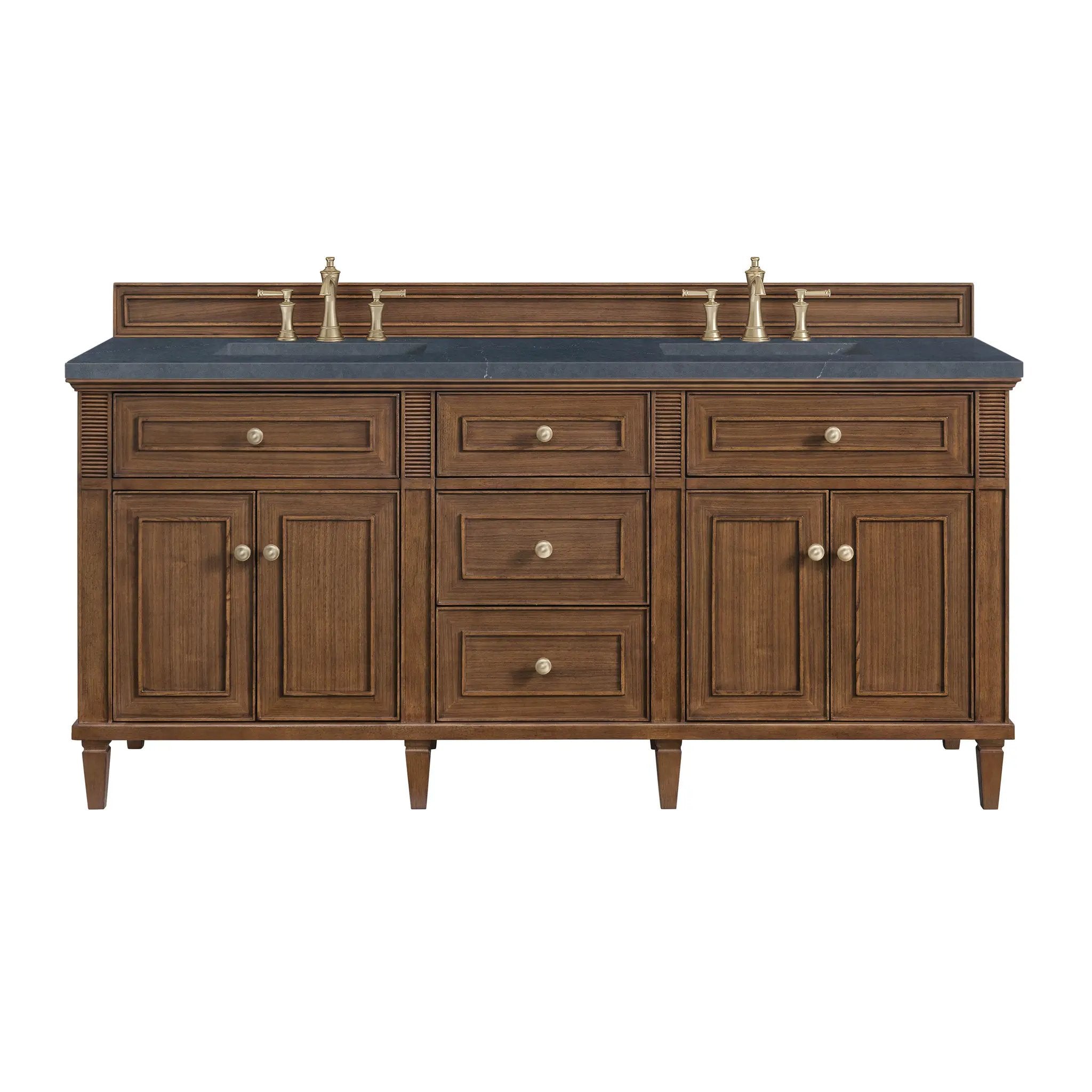 James Martin Lorelai 72" Double Vanity Set - Mid-Century Walnut by James Martin Vanities