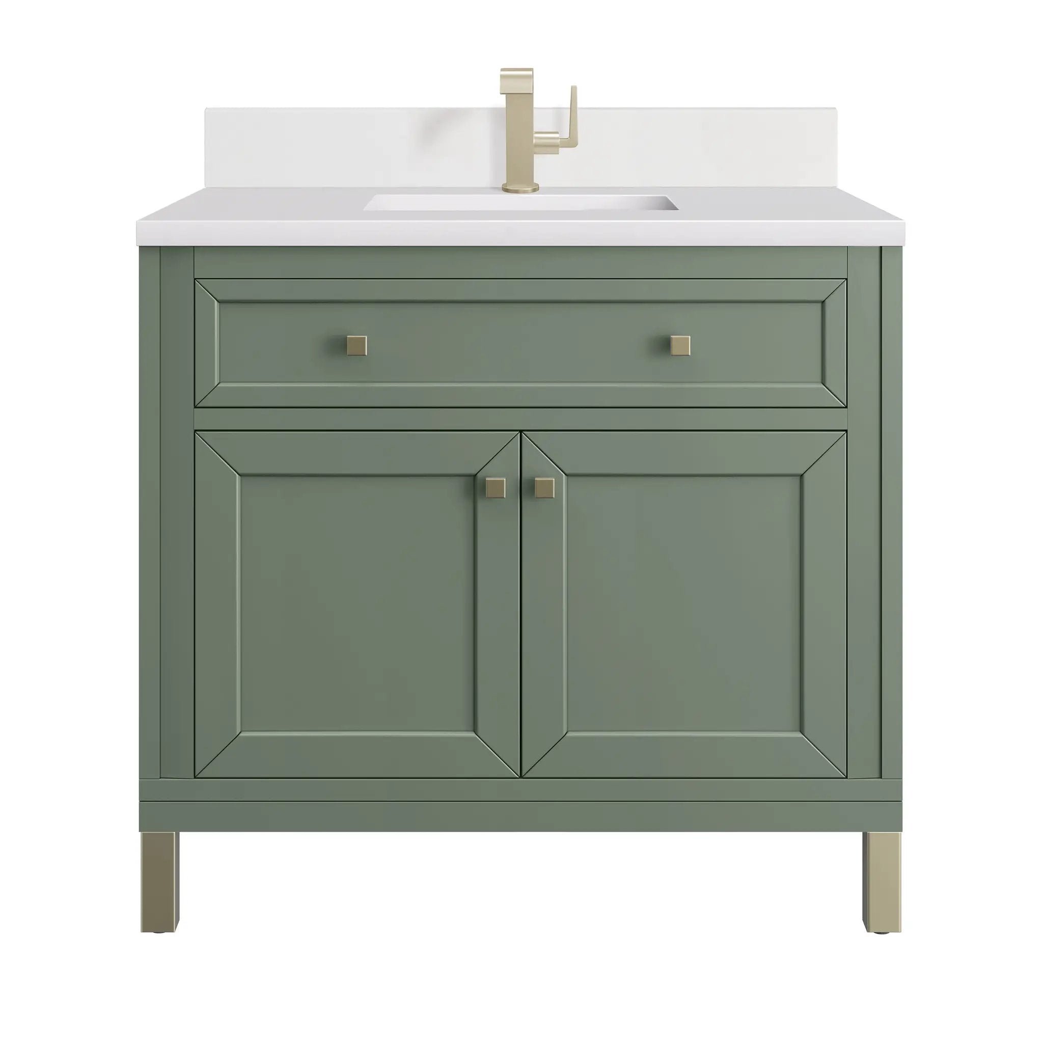 James Martin Chicago 36" Single Vanity Set - Smokey Celadon by James Martin Vanities