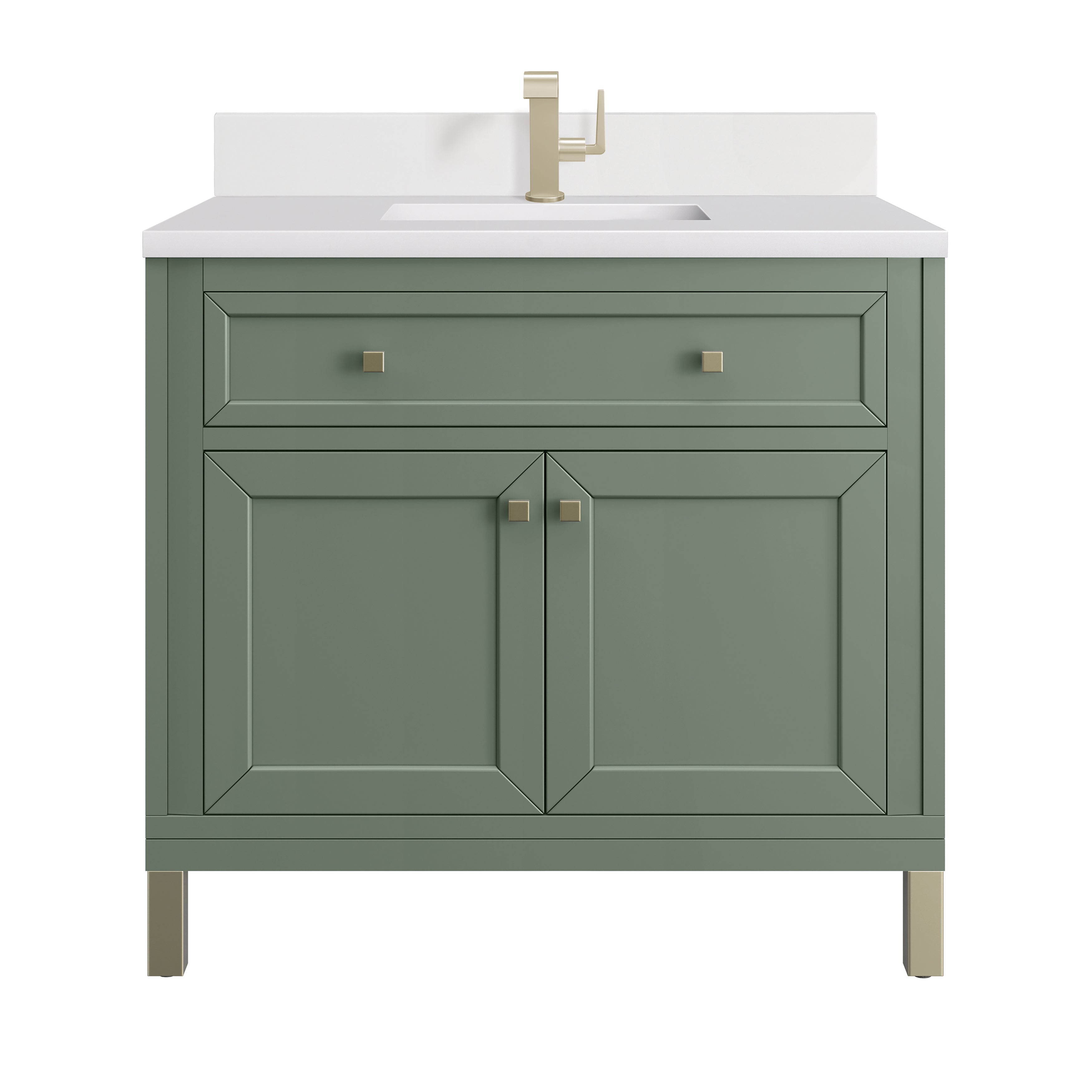 James Martin Vanities Chicago 36" Single Vanity - Smokey Celadon