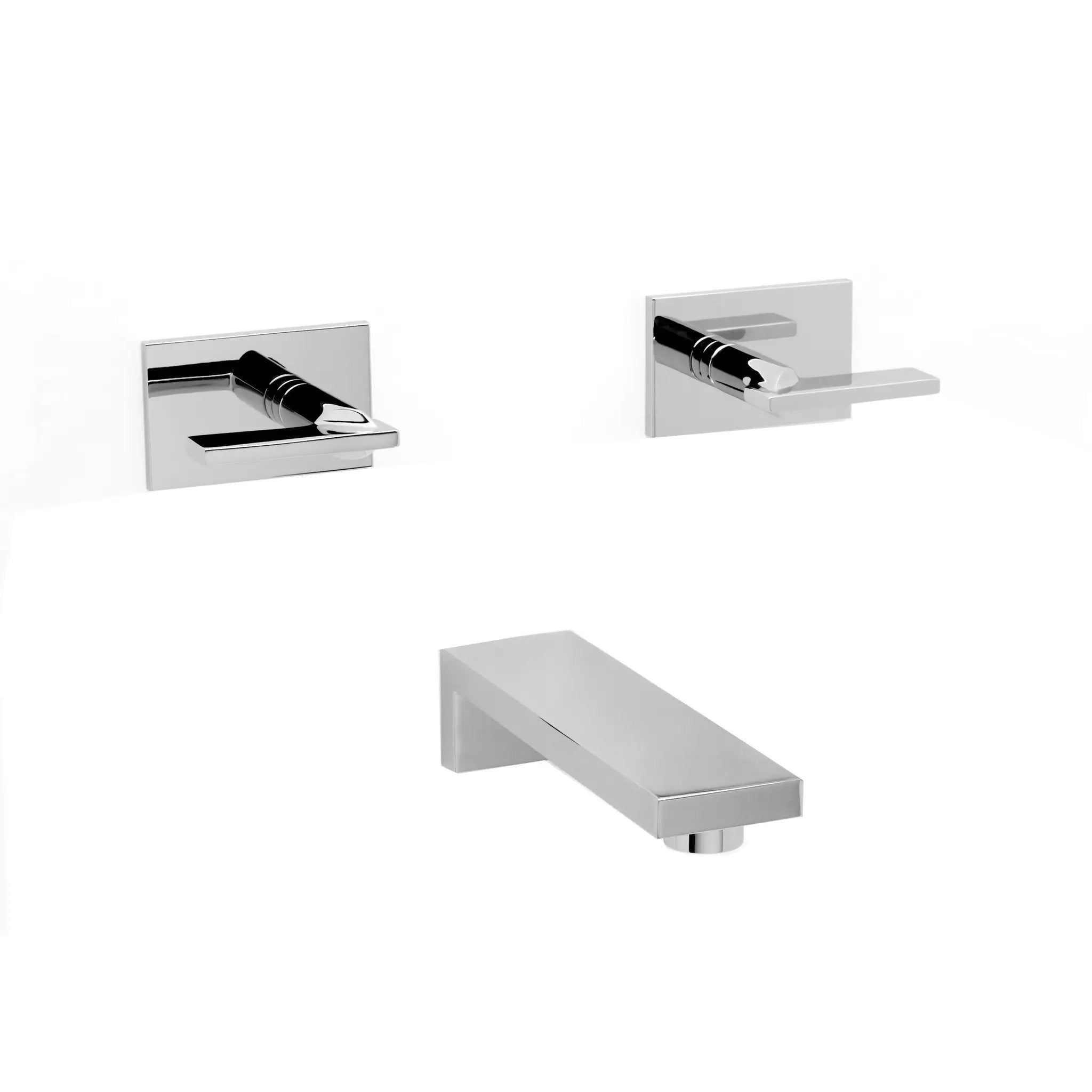polished chrome tub faucet