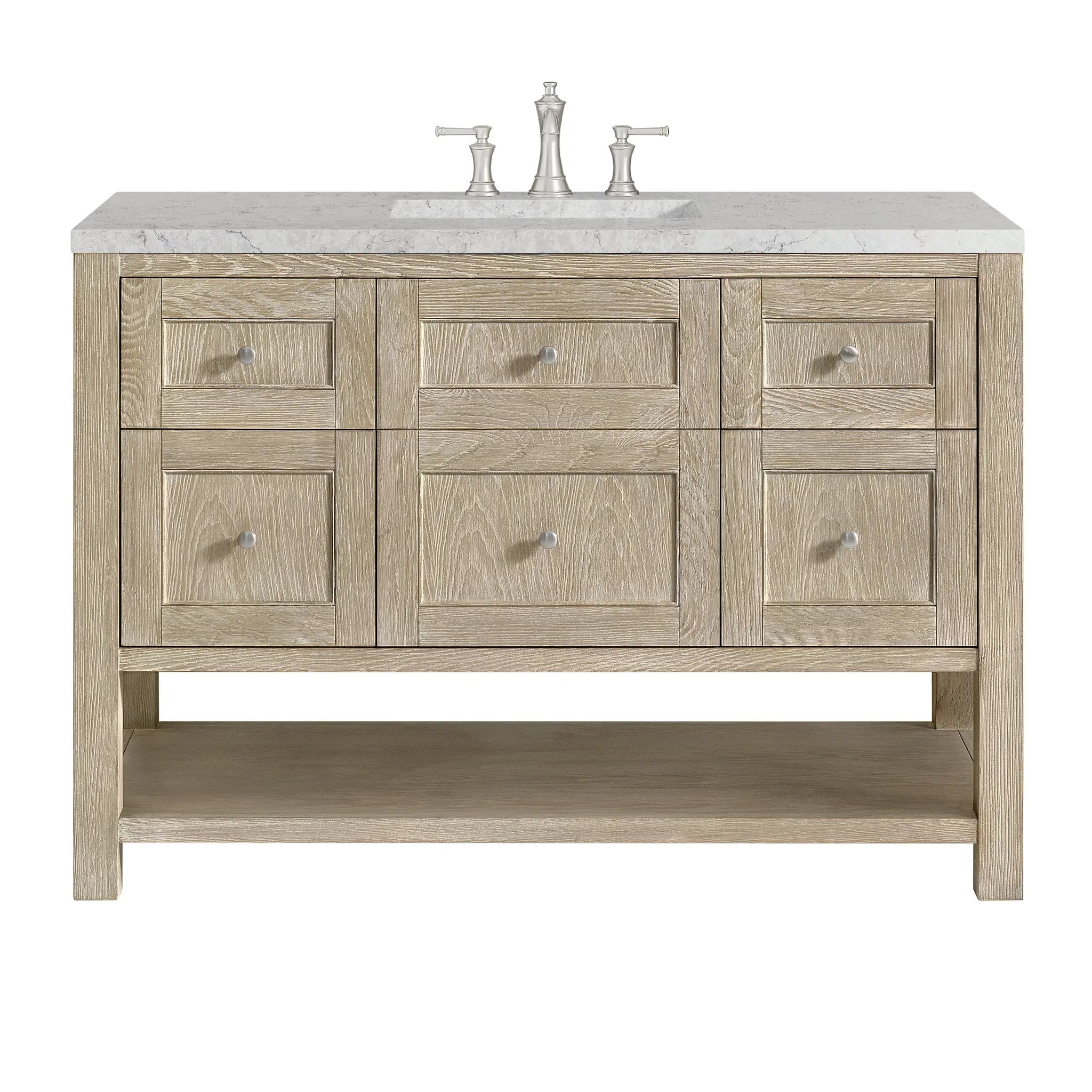 James Martin Breckenridge 48" Single Vanity Set - Whitewashed Oak by James Martin Vanities