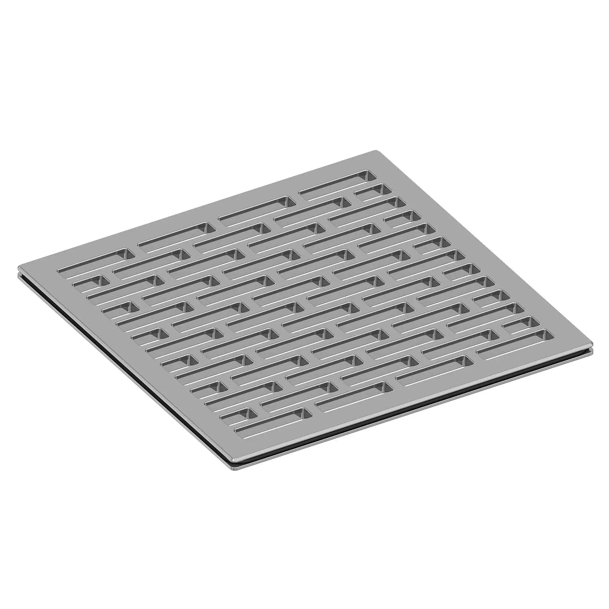 polished chrome shower drain