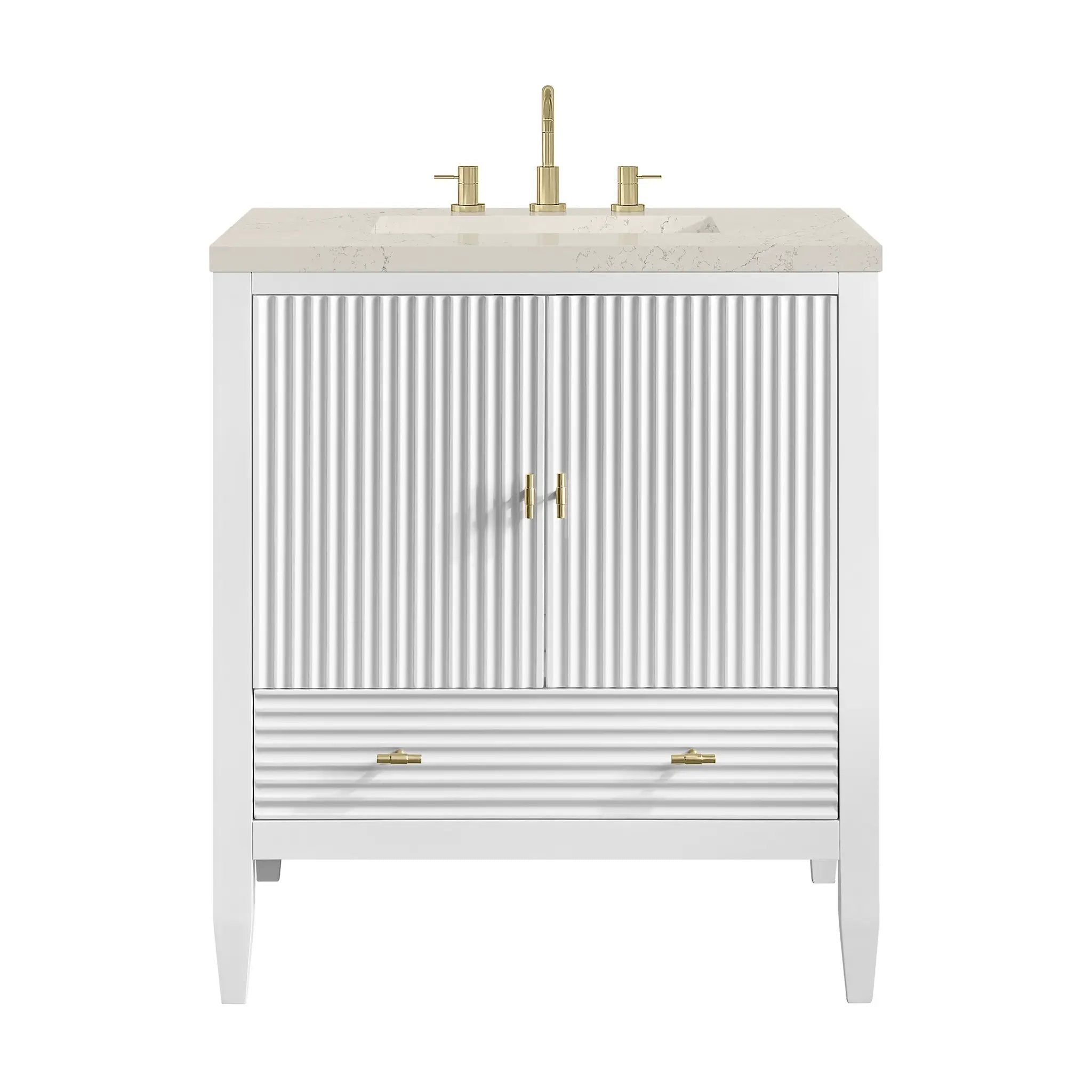 James Martin Myrrin 30" Single Vanity Set - Bright White by James Martin Vanities