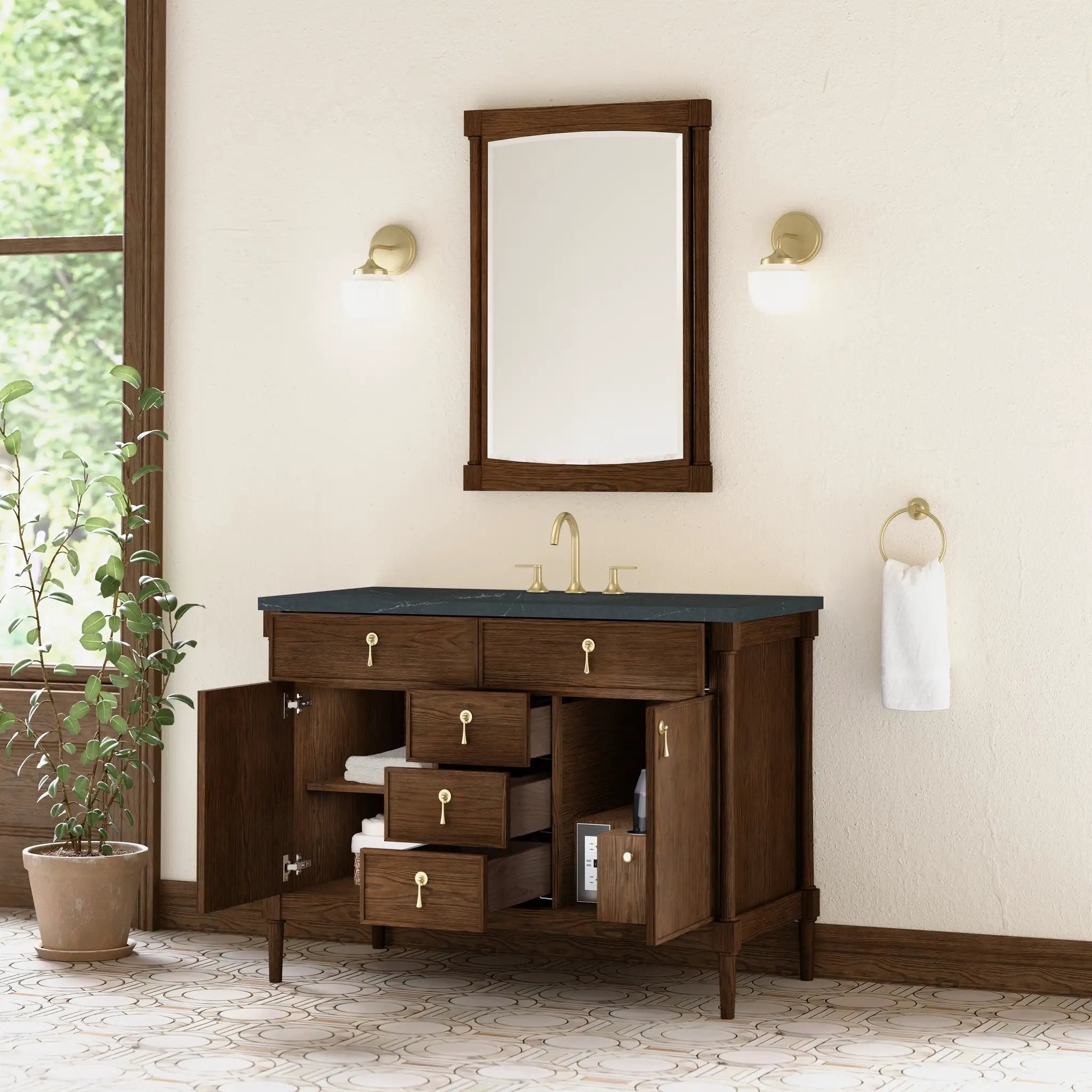 sable oak vanity