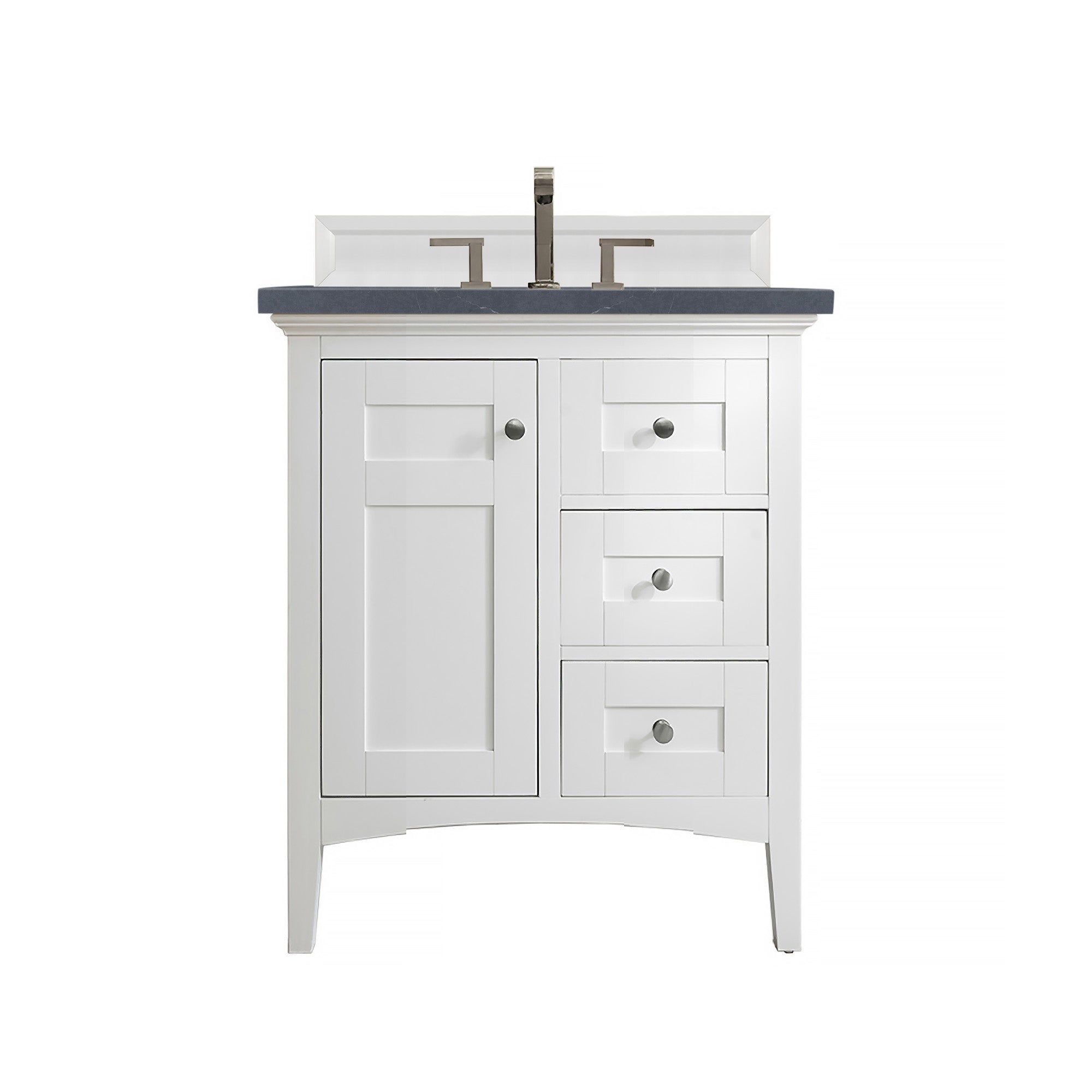 James Martin Vanities Palisades 30" Single Vanity - Bright White
