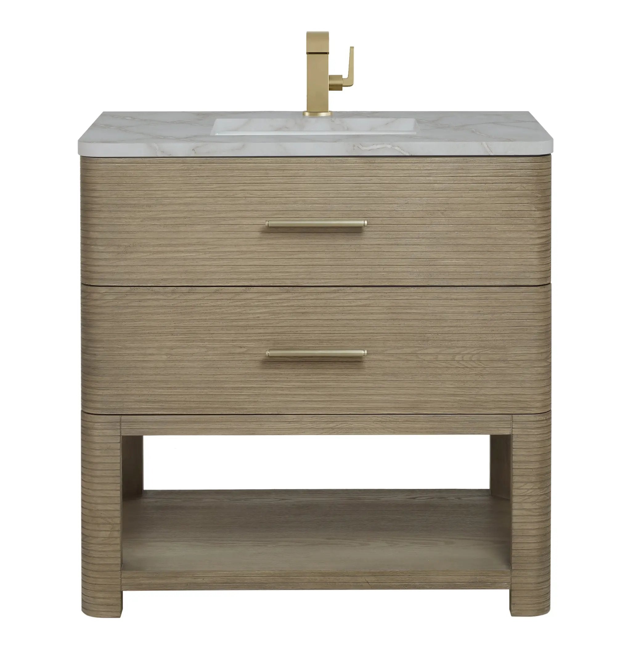 pebble oak vanity