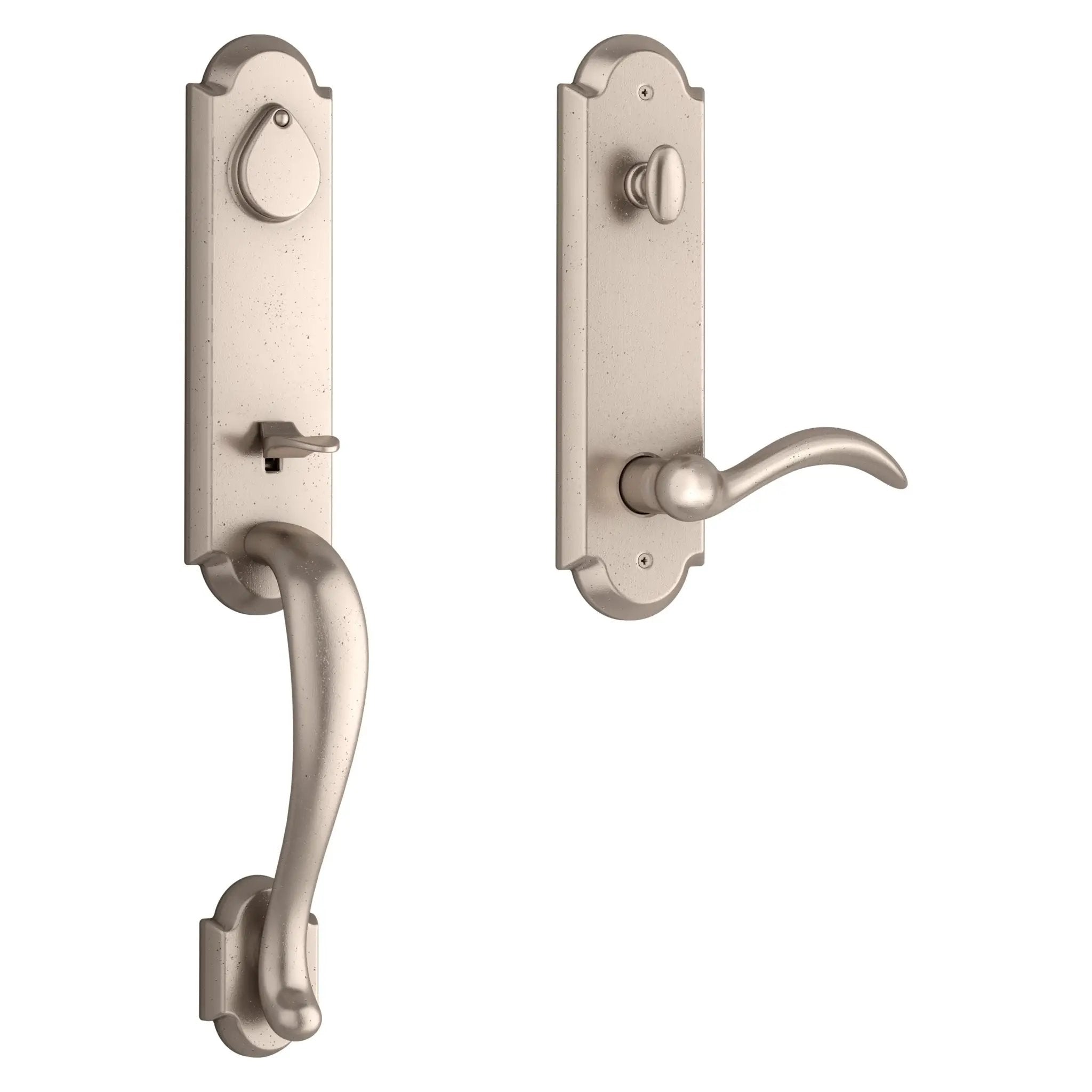 Baldwin Reserve Kodiak Handleset x Arch Lever with Arch Interior by Baldwin