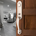 dark bronze door handle and knob