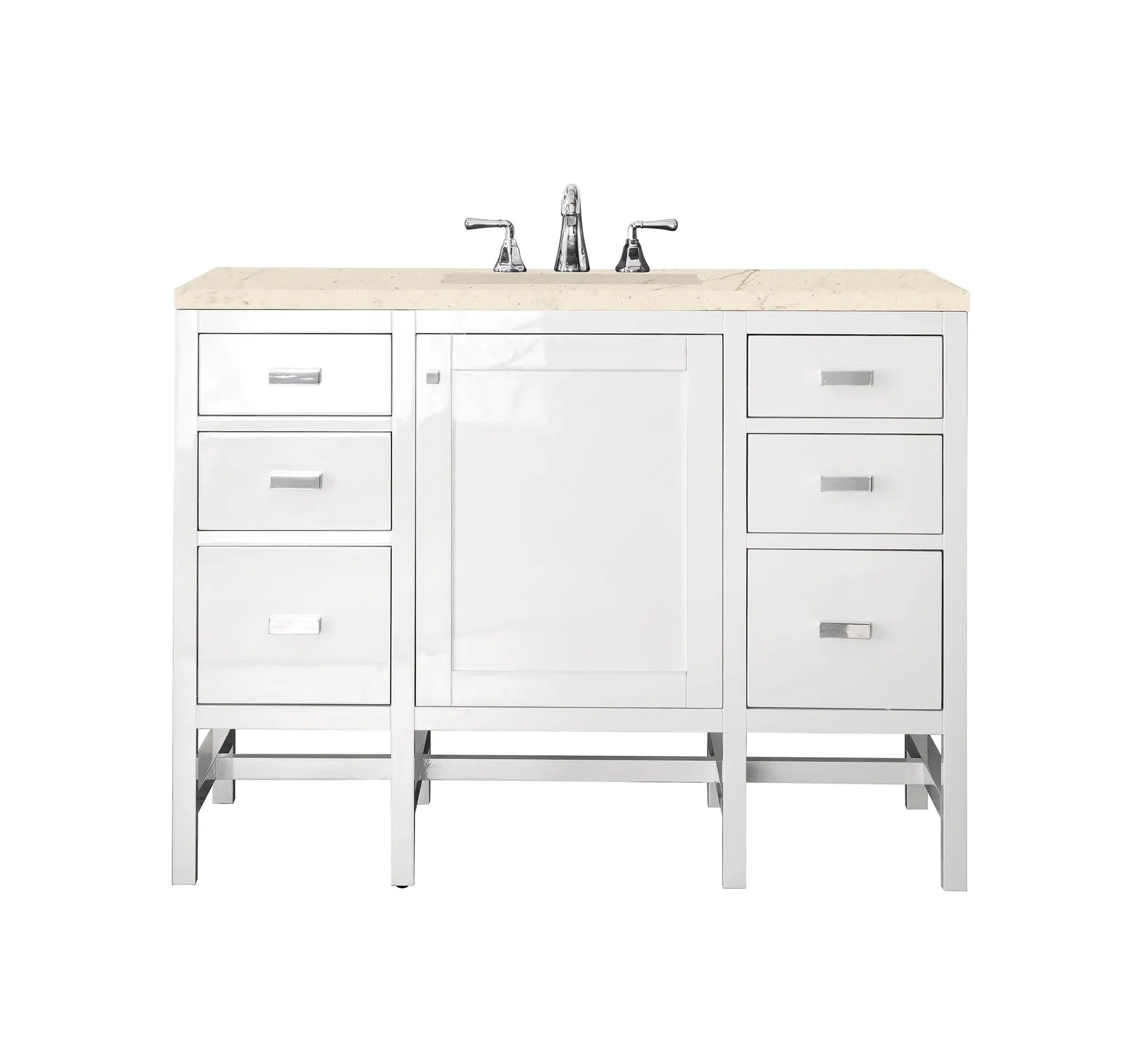 James Martin Addison 48" Single Vanity Set - Glossy White by James Martin Vanities