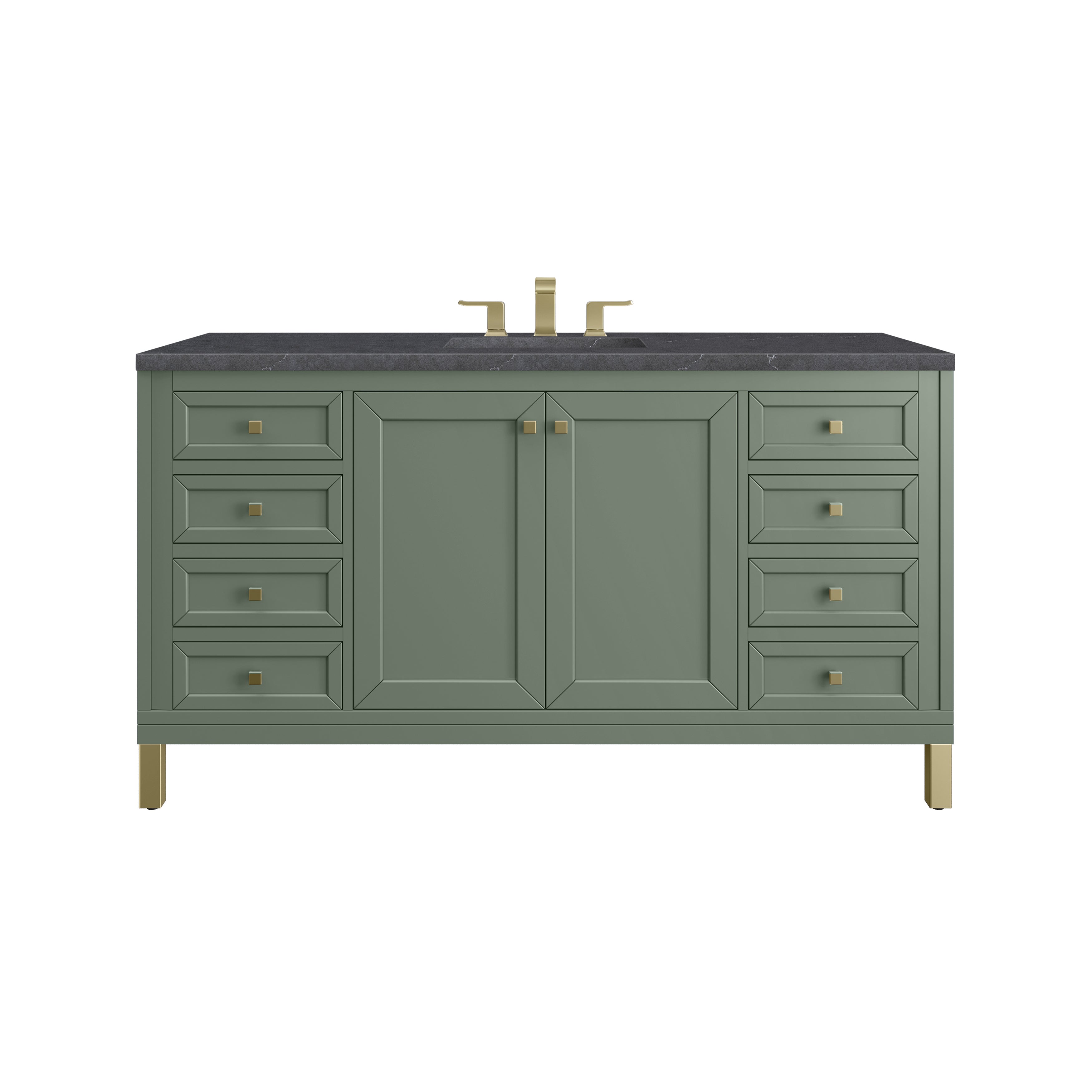 James Martin Vanities Chicago 60" Single Vanity - Smokey Celadon