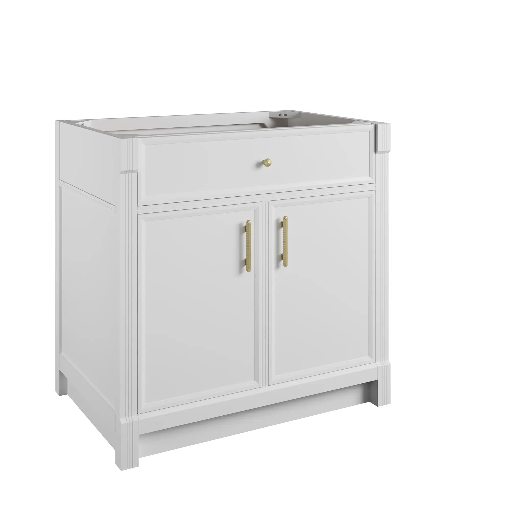 bright white vanity