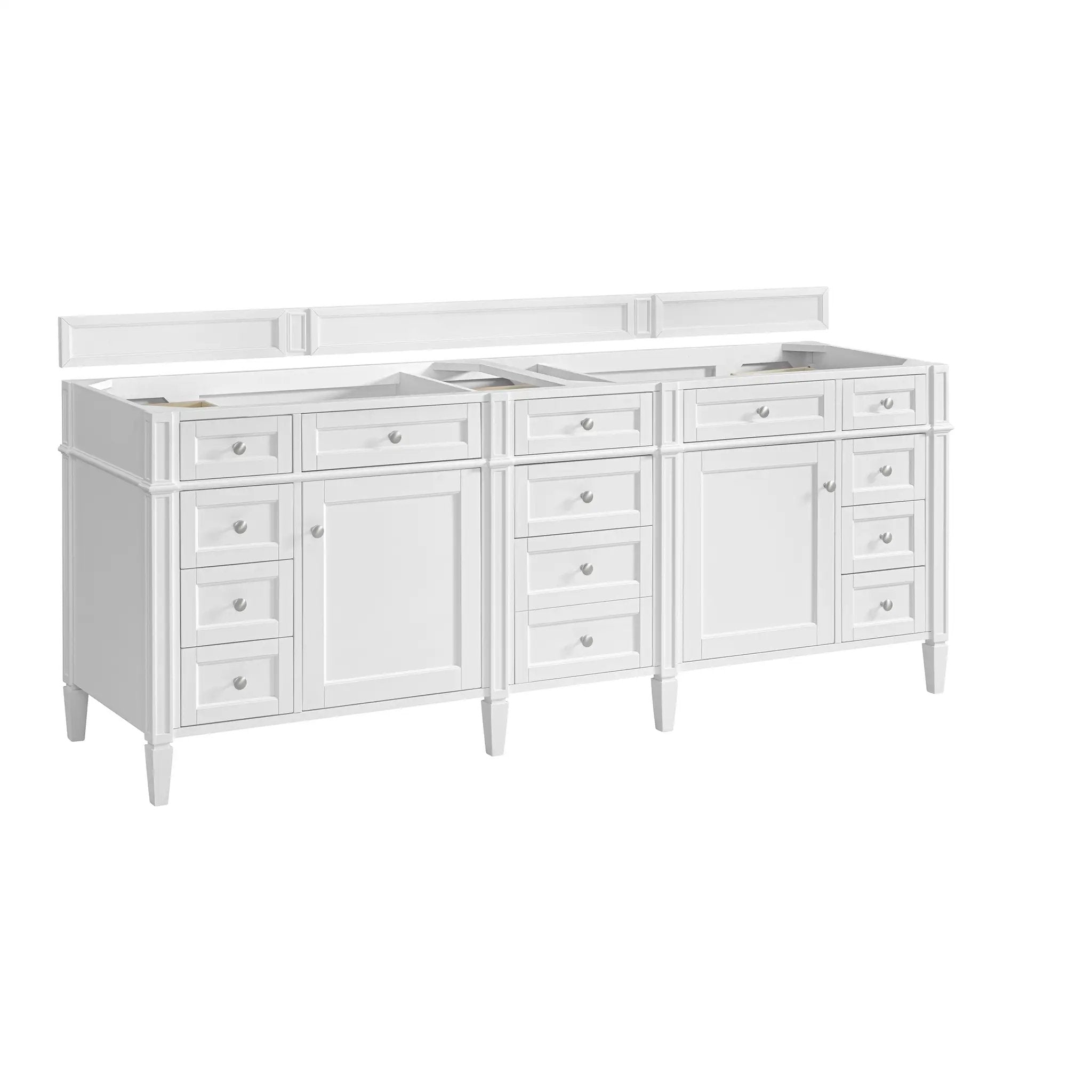bright white vanity