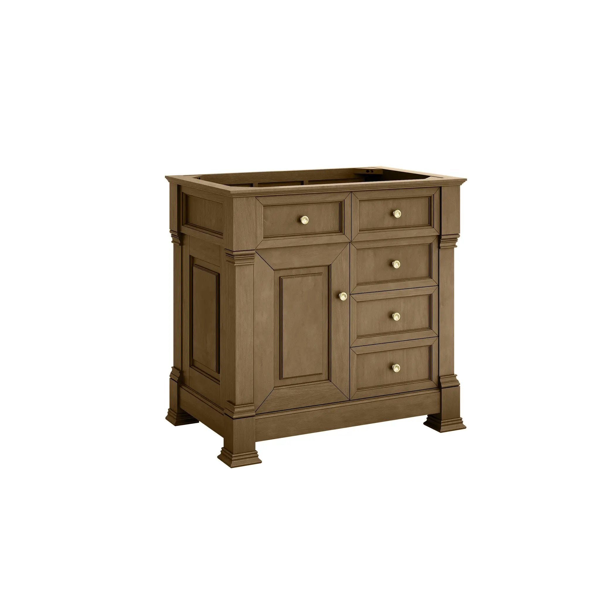 honey oak vanity