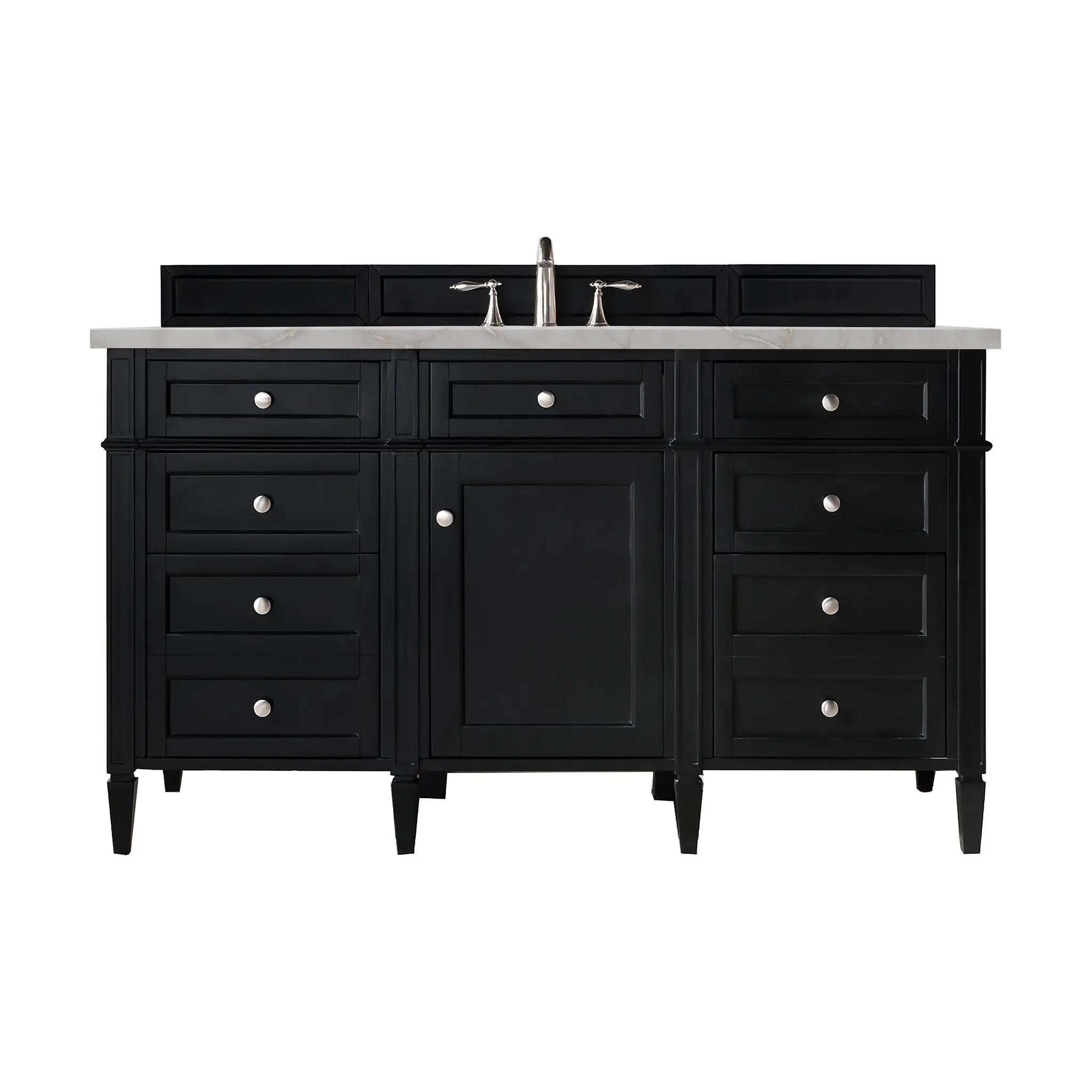 James Martin Brittany 60" Single Vanity Set - Black Onyx by James Martin Vanities