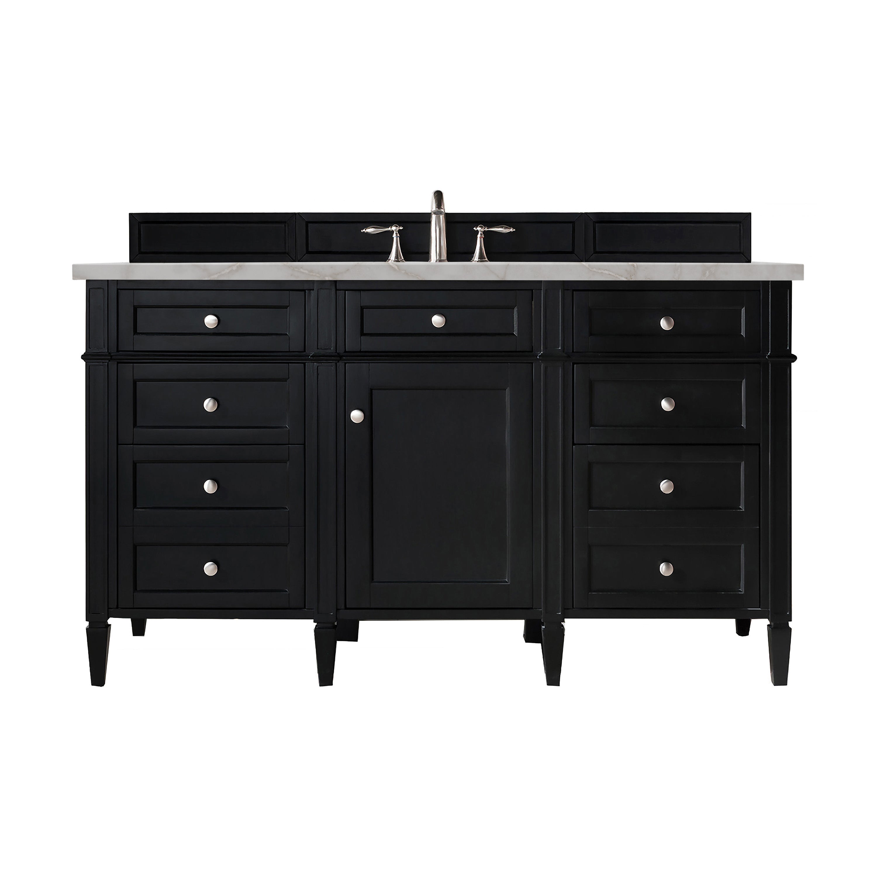 James Martin Vanities Brittany 60" Single Vanity - Black Onyx