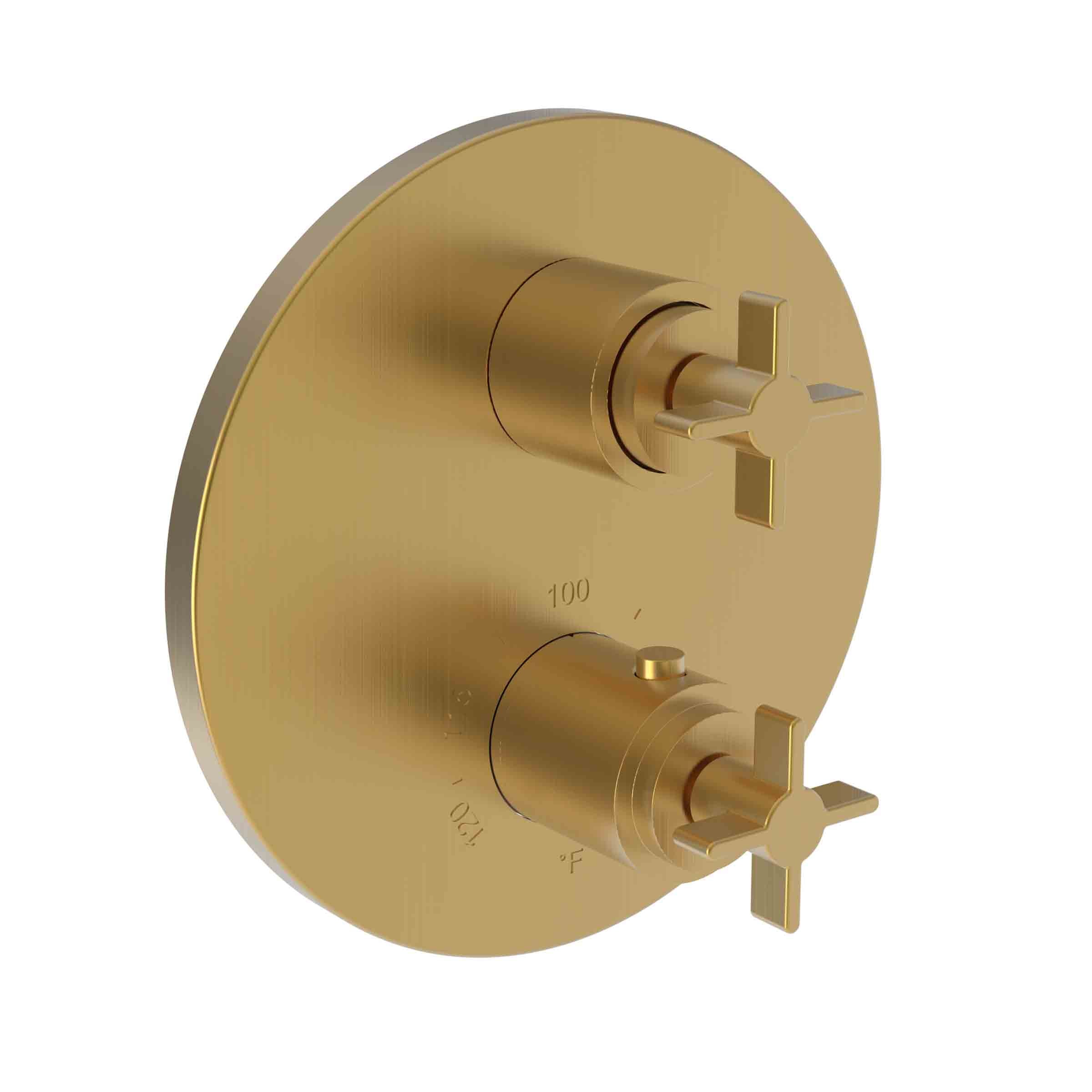 Newport Brass Tolmin 1/2" Round Thermostatic Trim Plate with Handle