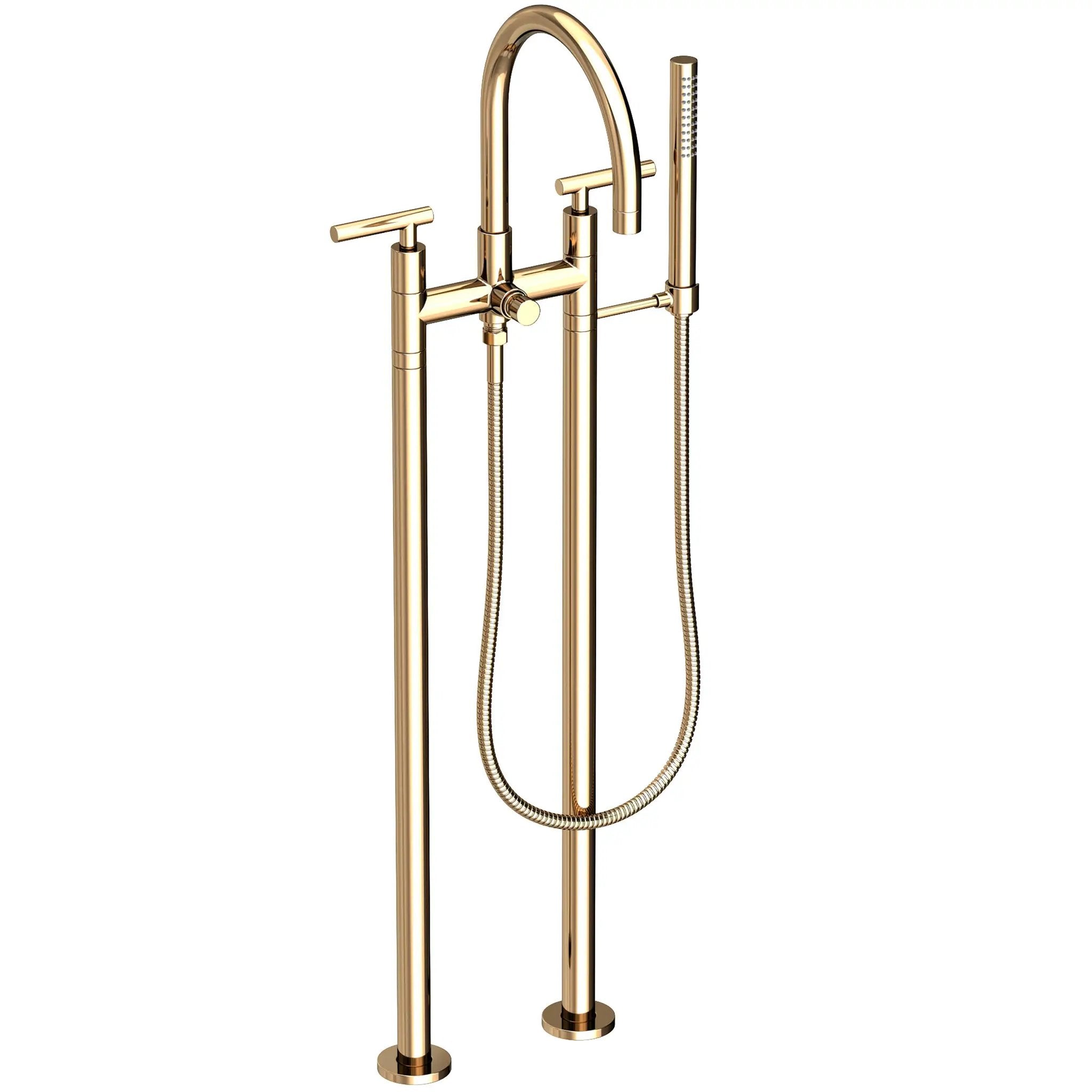 Newport Brass East Linear Exposed Tub & Hand Shower Set w/Risers by Newport Brass