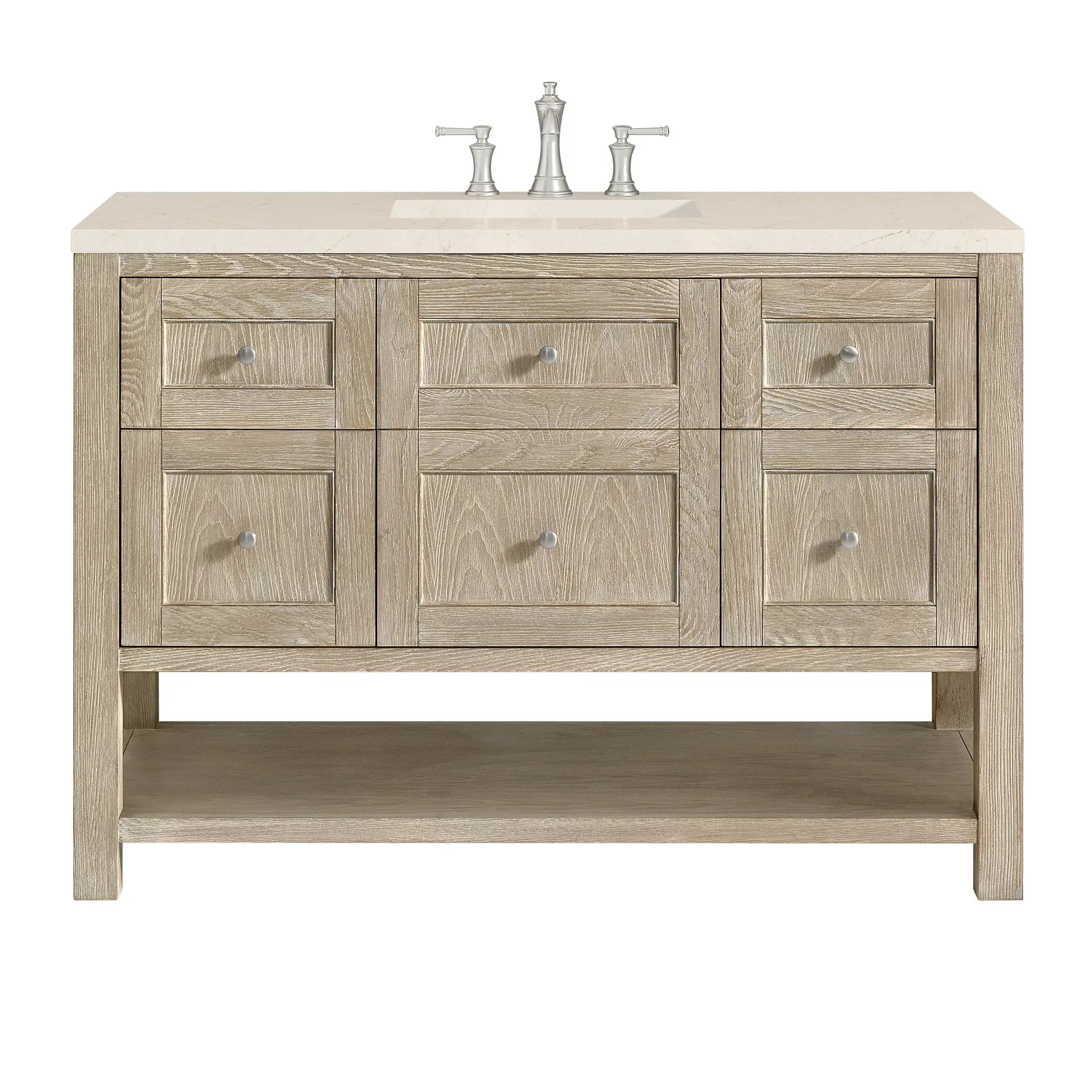 James Martin Breckenridge 48" Single Vanity Set - Whitewashed Oak by James Martin Vanities