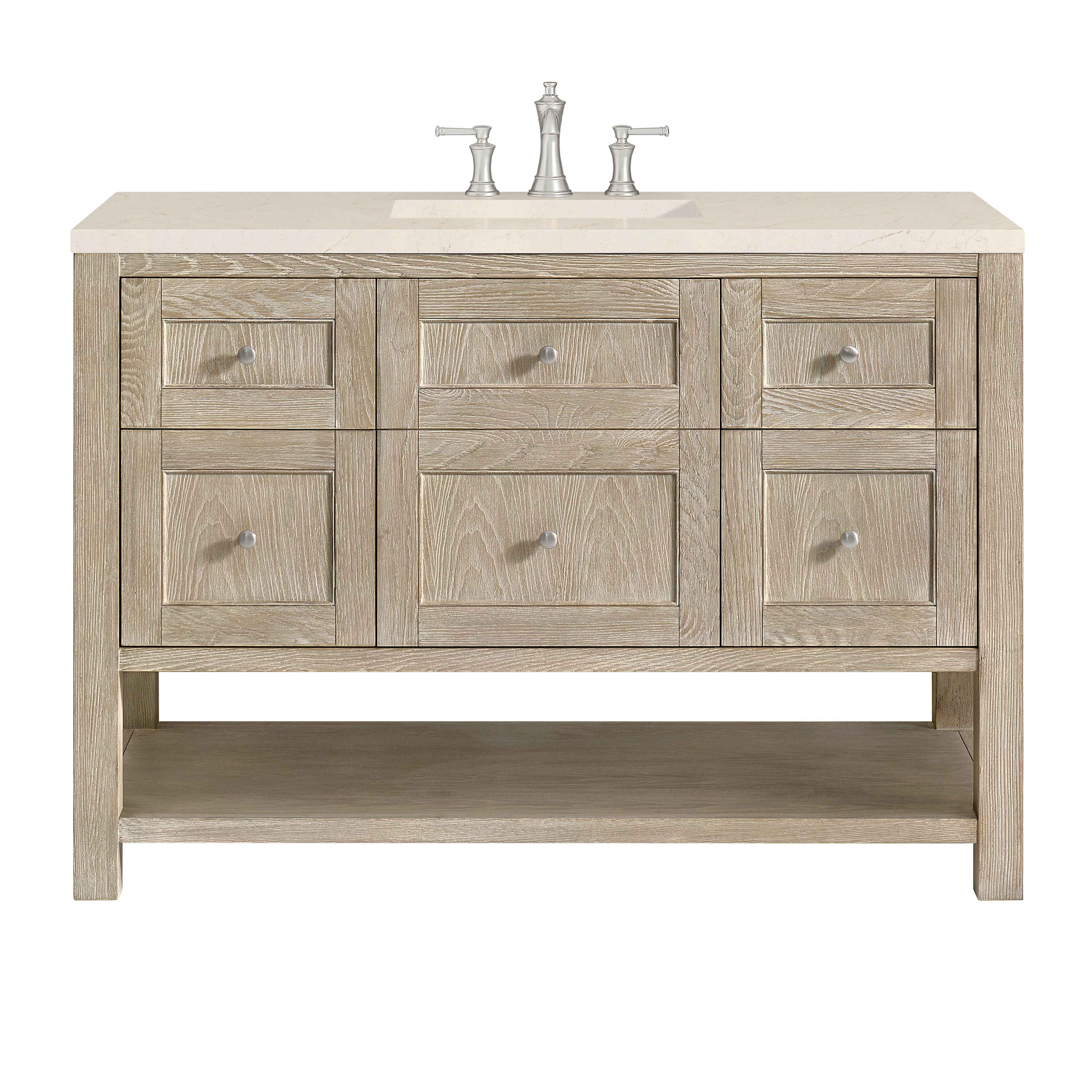 James Martin Vanities Breckenridge 48" Single Vanity - Whitewashed Oak