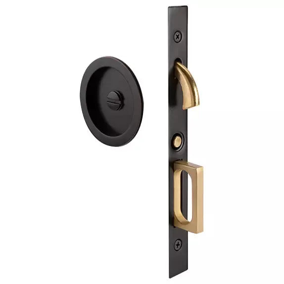 Emtek Round Pocket Door Mortise Set by Emtek