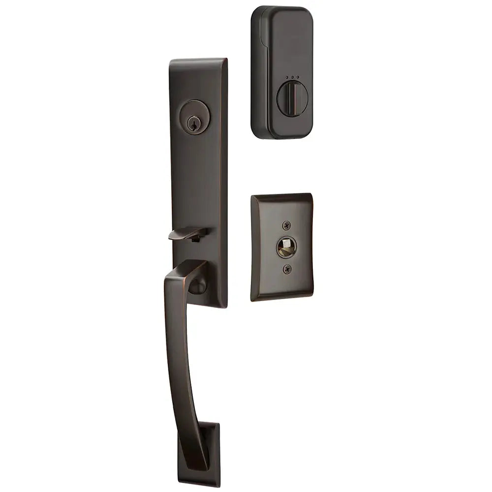 Emtek Single Cylinder Apollo Tubular Entry Lever Handleset by Emtek