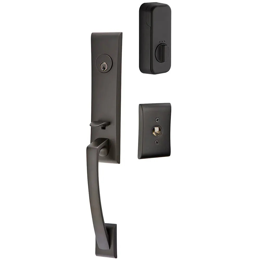Emtek Single Cylinder Apollo Tubular Entry Lever Handleset by Emtek