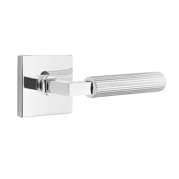 polished chrome lever