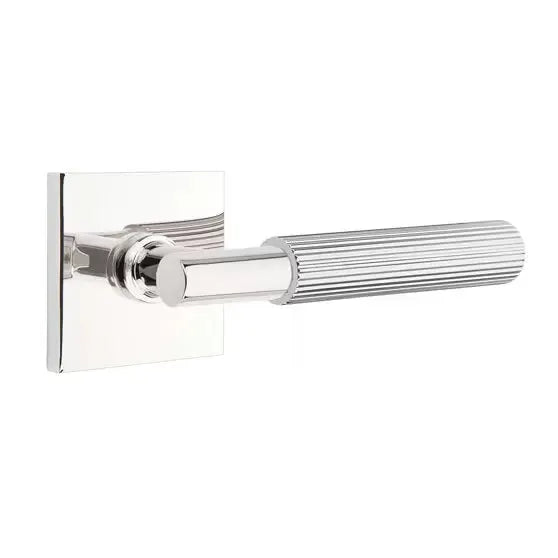 polished chrome lever