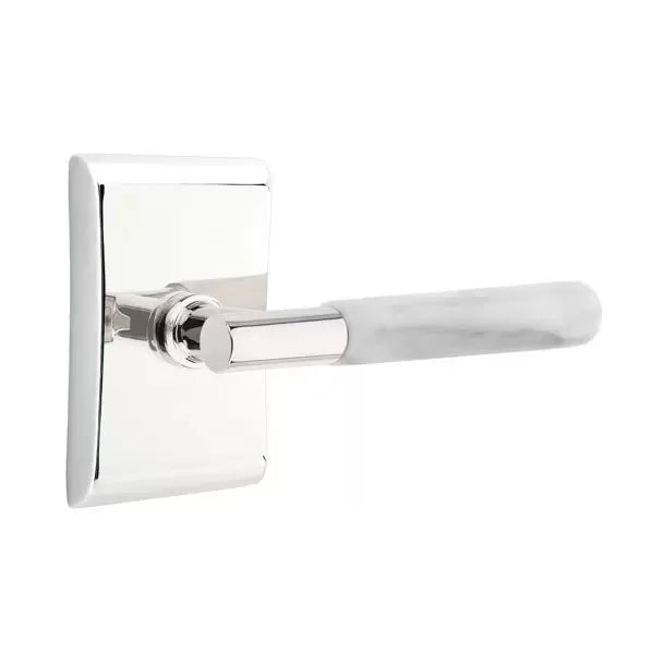 polished chrome lever