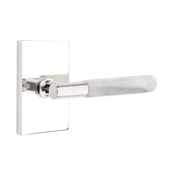 polished chrome lever