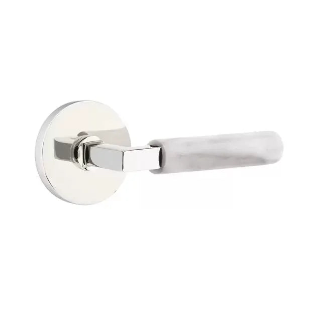 polished chrome lever
