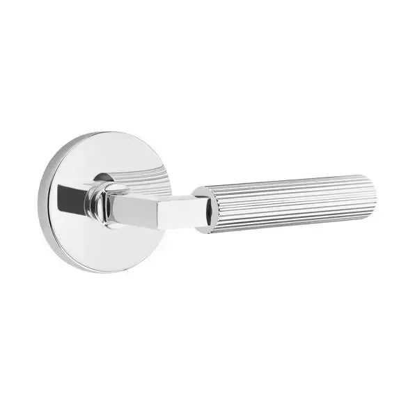 polished chrome lever