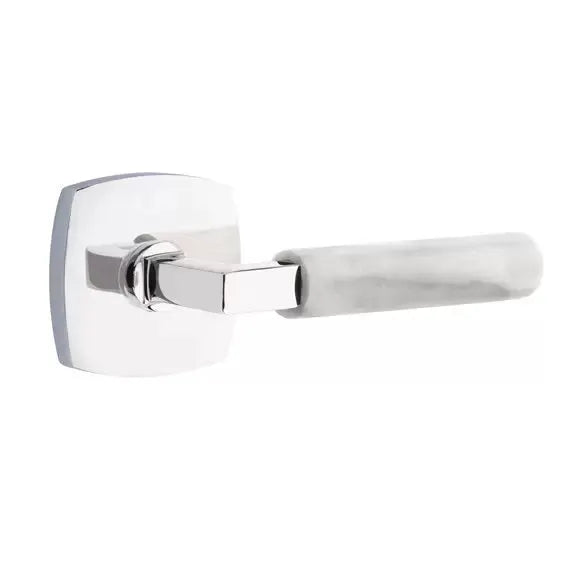 polished chrome lever