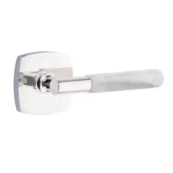 polished chrome lever