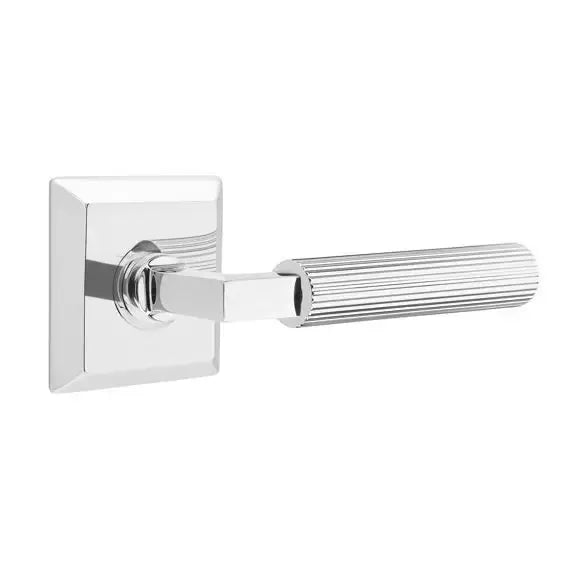 polished chrome lever