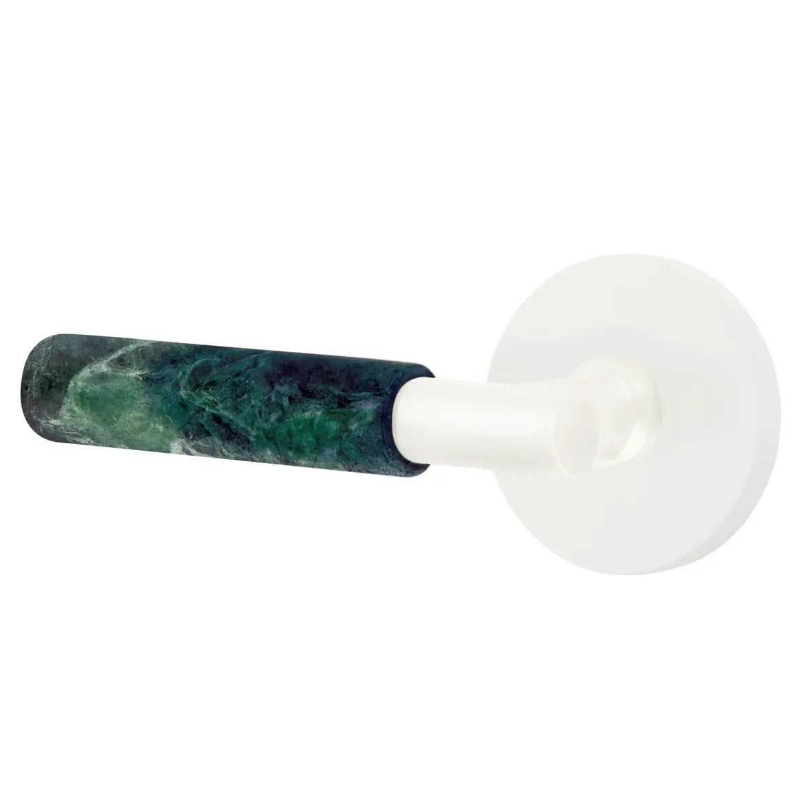 Emtek Green Marble Lever with Disk Rosette and T-Bar Stem by Emtek