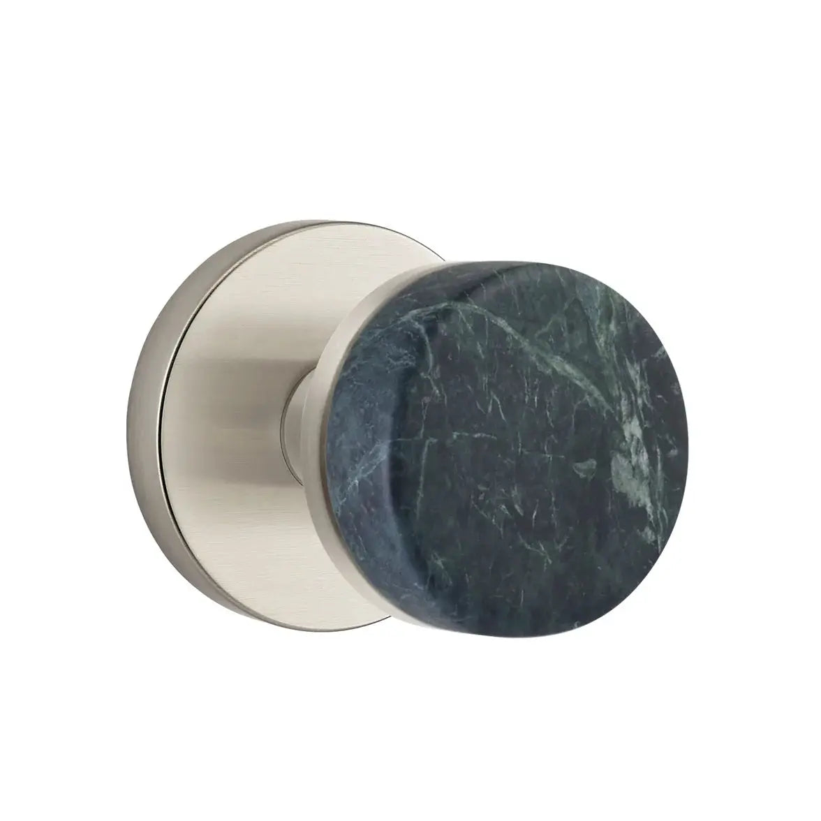 Emtek Green Marble Knob with Disk Rosette and Conical Stem by Emtek