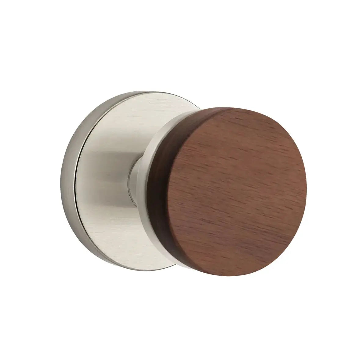 Emtek Walnut Knob with Disk Rosette and Conical Stem by Emtek