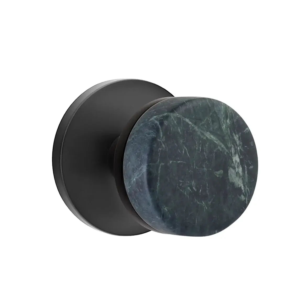 Emtek Green Marble Knob with Disk Rosette and Conical Stem by Emtek