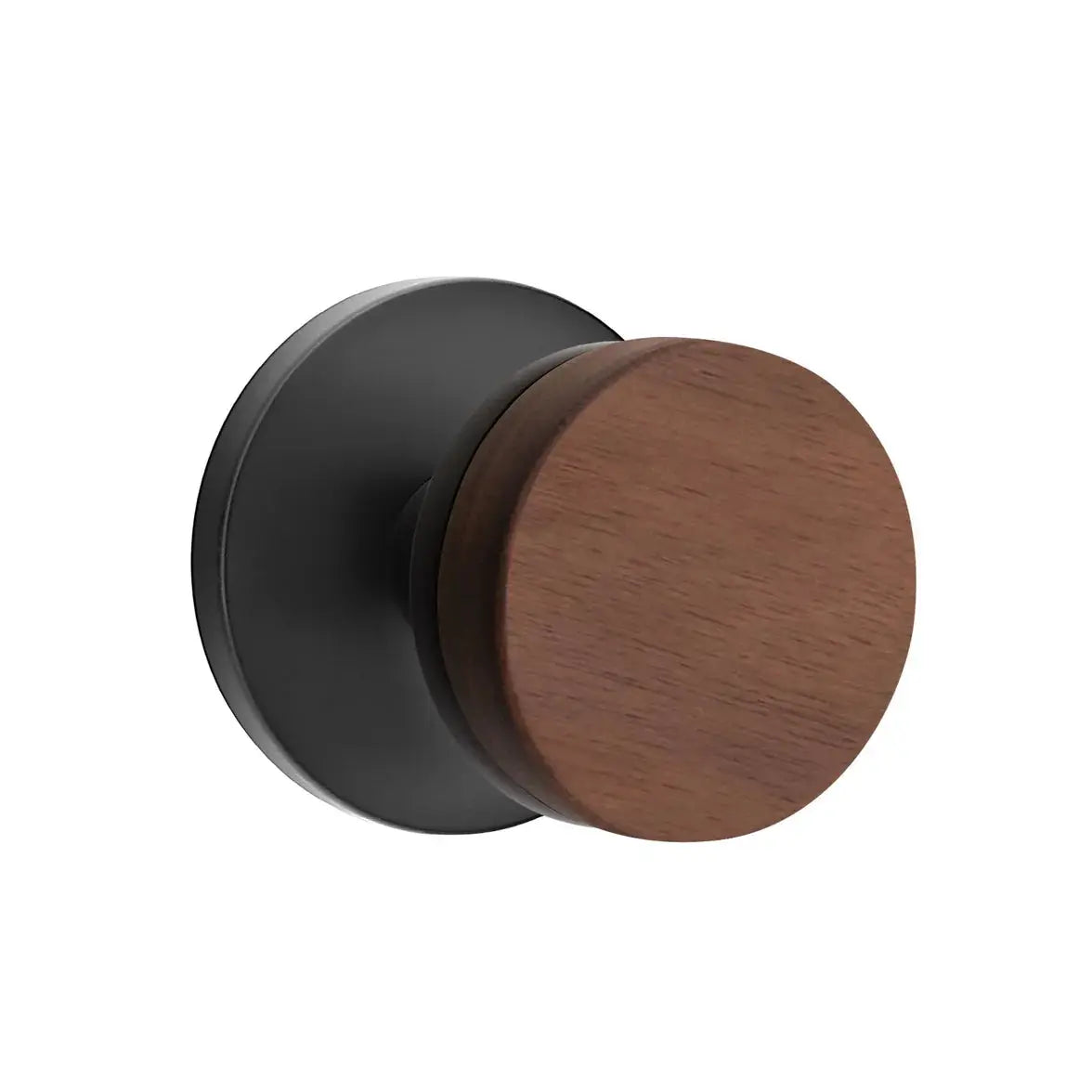 Emtek Walnut Knob with Disk Rosette and Conical Stem by Emtek