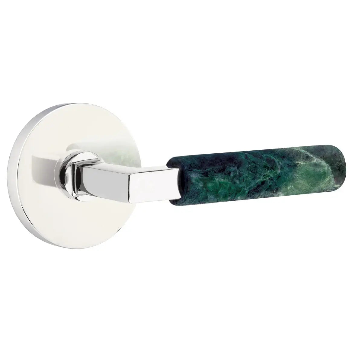 polished chrome lever