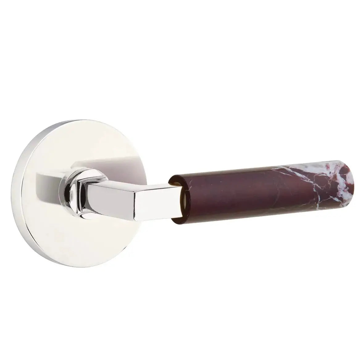 polished chrome lever