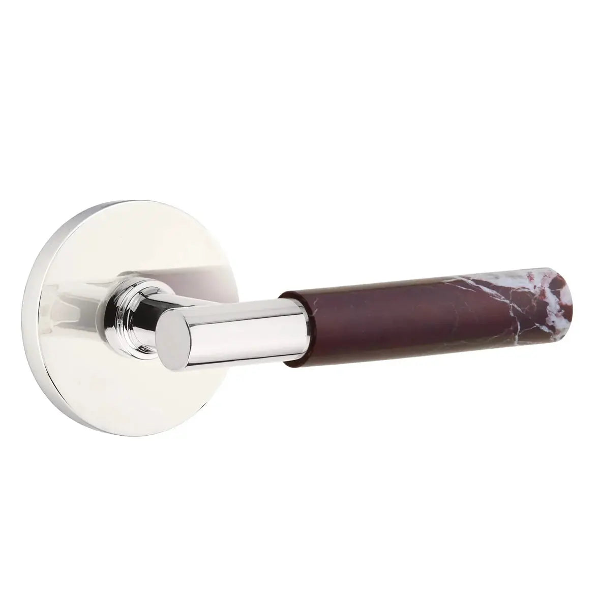 polished chrome lever